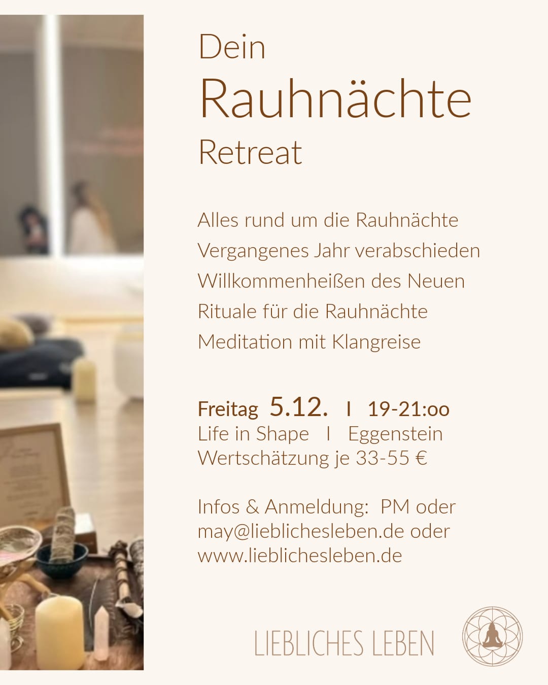 Dein Rauhnächte Retreat @ LIFE IN SHAPE